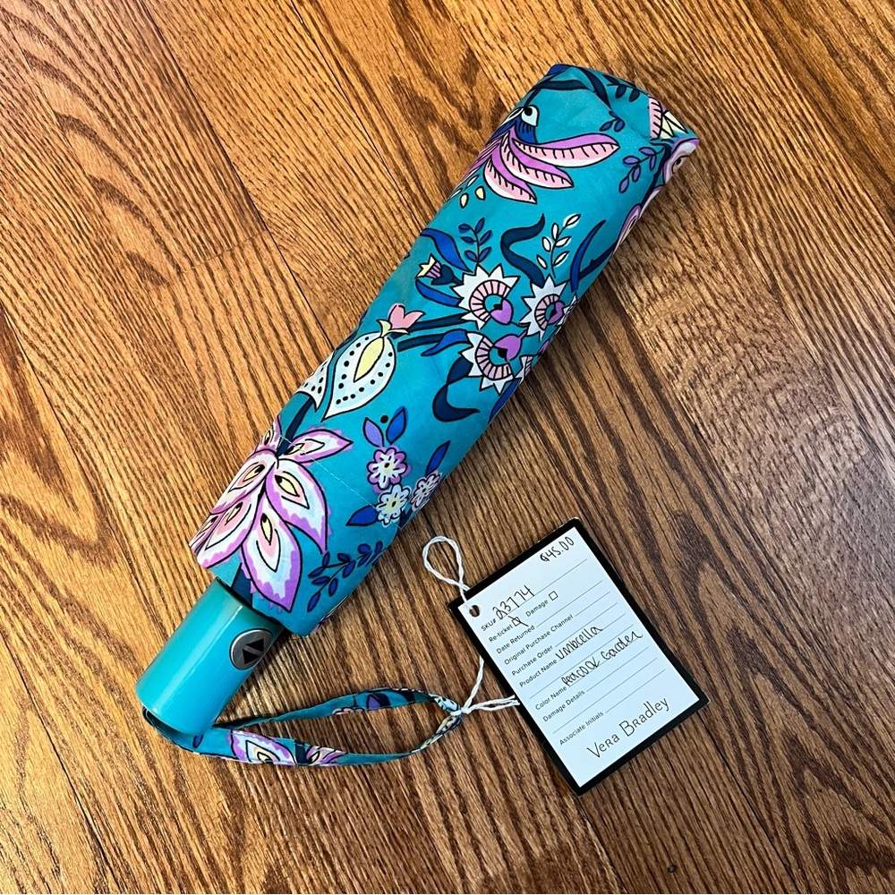 Vera Bradley Peacock Garden Umbrella